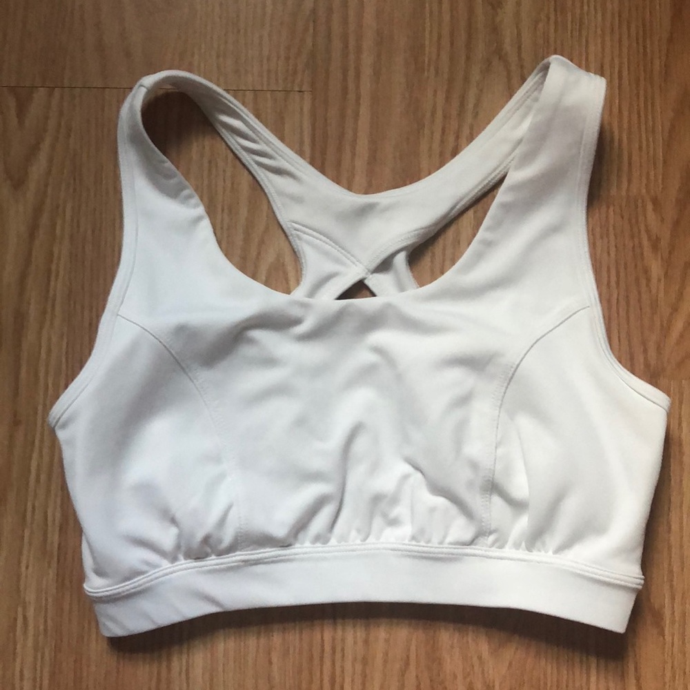 White sports bra